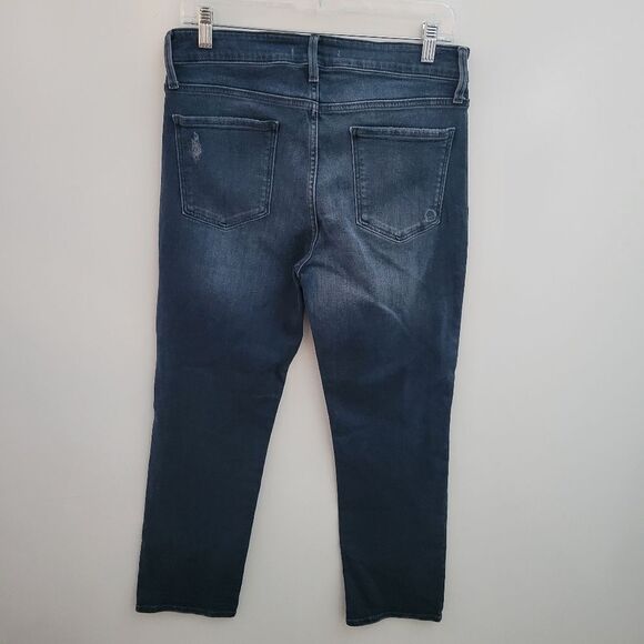 NEW 29 Fidelity Denim CHER High Rise Slim Straight LIGHTLY DISTRESSED Jeans NWOT - Picture 10 of 11